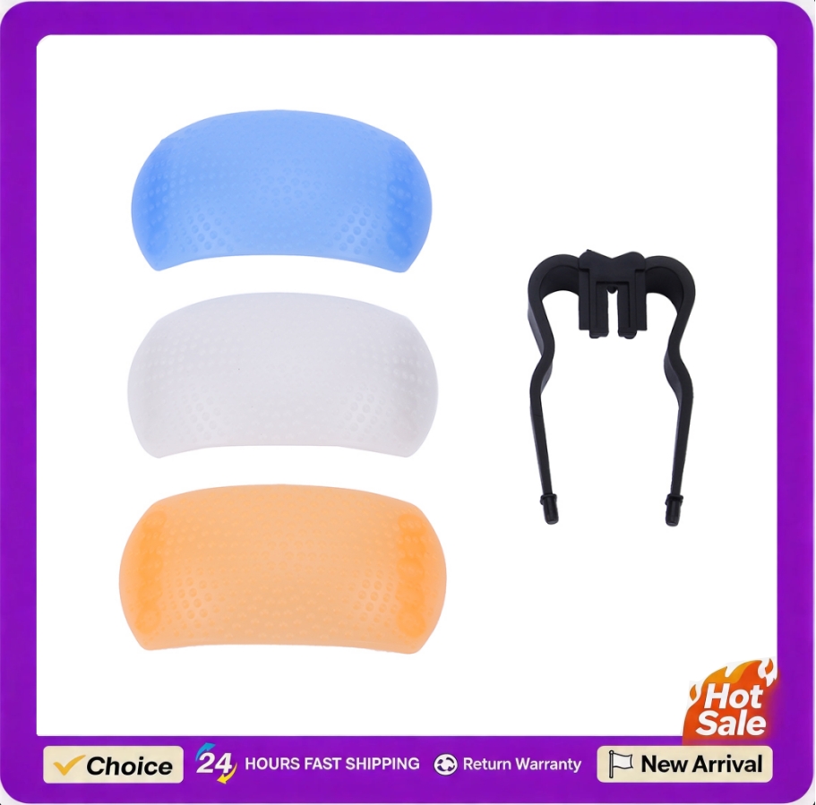 Pop Up Flash Diffuser - 3 Color 3 in 1 Pop