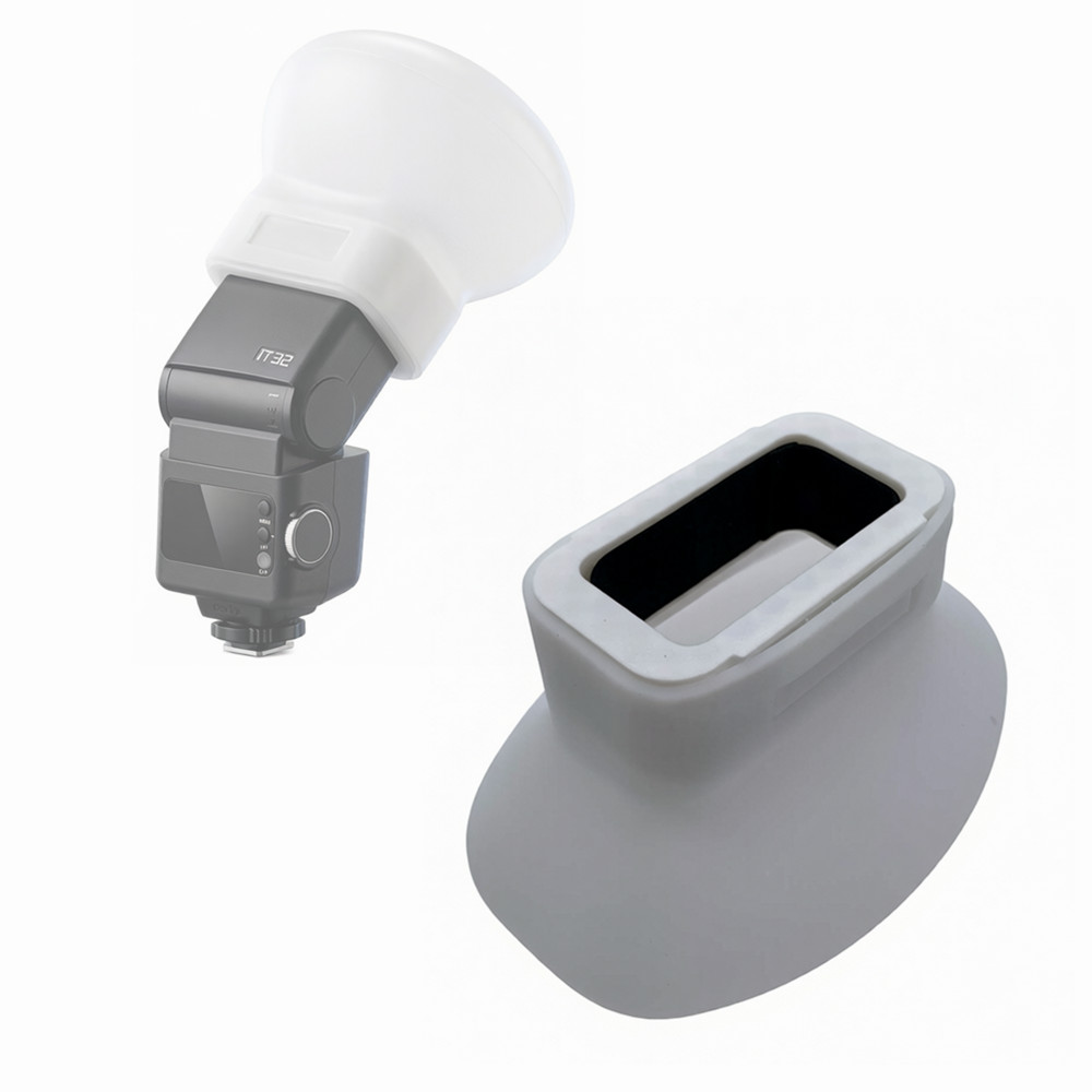 Pop Up Flash Diffuser - Silicone Flash Diffuser Soft Dome Diffusion