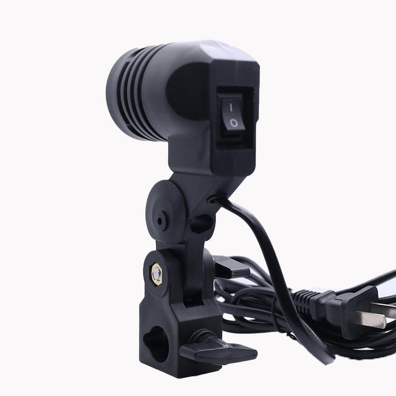 Photography Umbrella Light - Black 1.8M Cable Cord E27 Socket