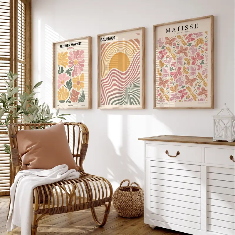 Photography Course - 3PCS frameless decorative art print,3Pcs/Set Bohemian