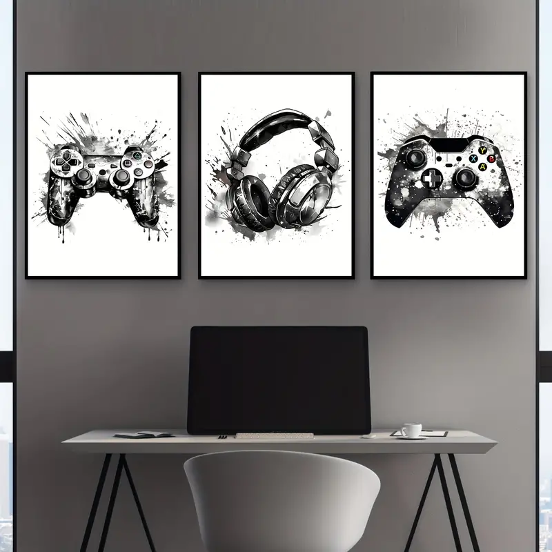 Photography Course - 3pcs frameless Canvas Painting 3pcs/set Gaming