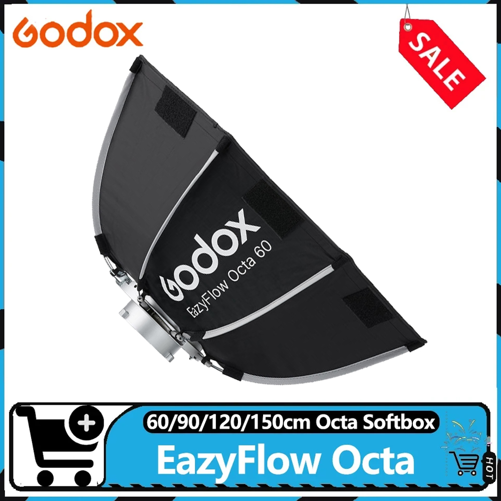 Pop Up Flash Diffuser - Godox EazyFlow Series Octa 60/90/120/150cm Quick