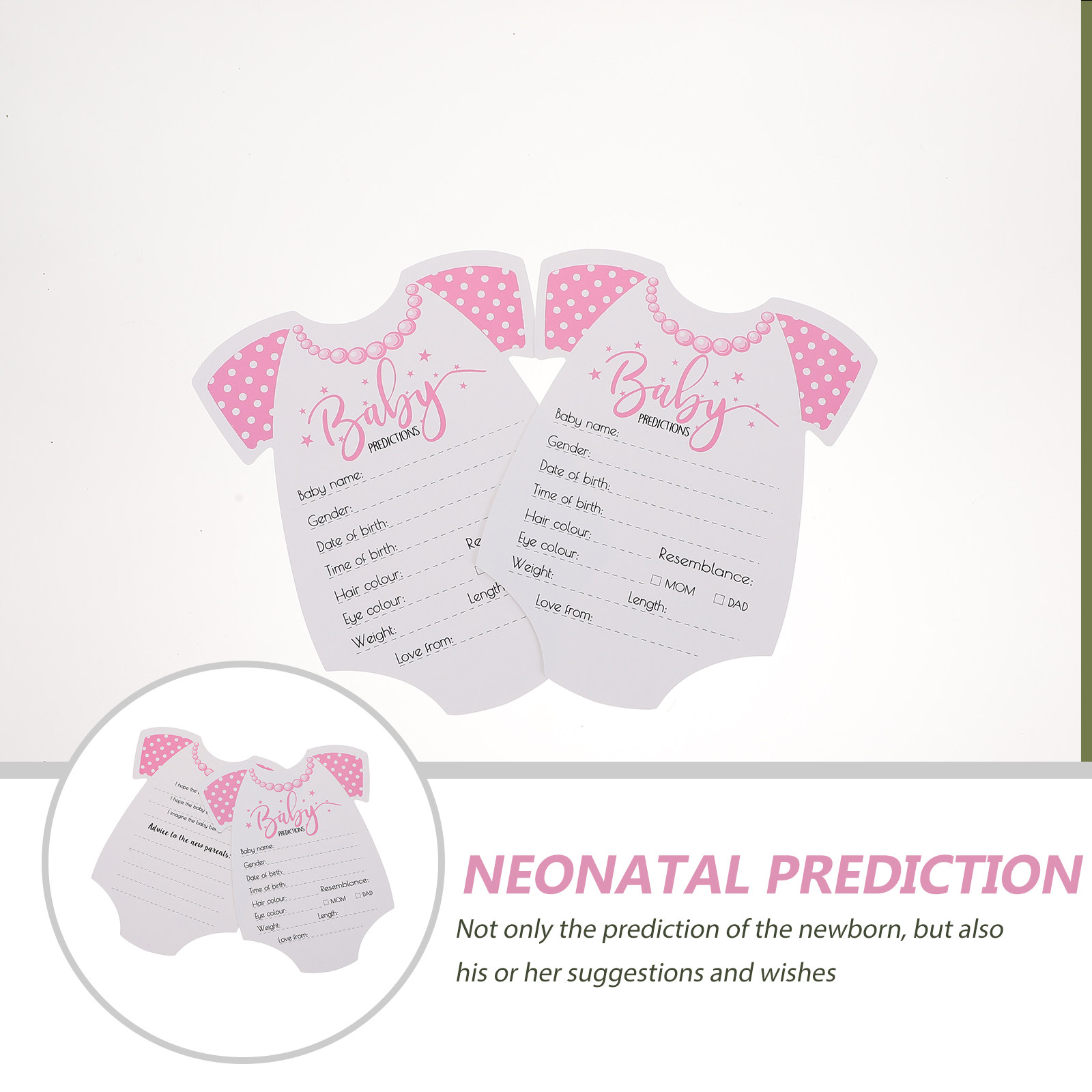 Photography Meaning - 20Pcs Shower Prediction Advice Cards Clothes