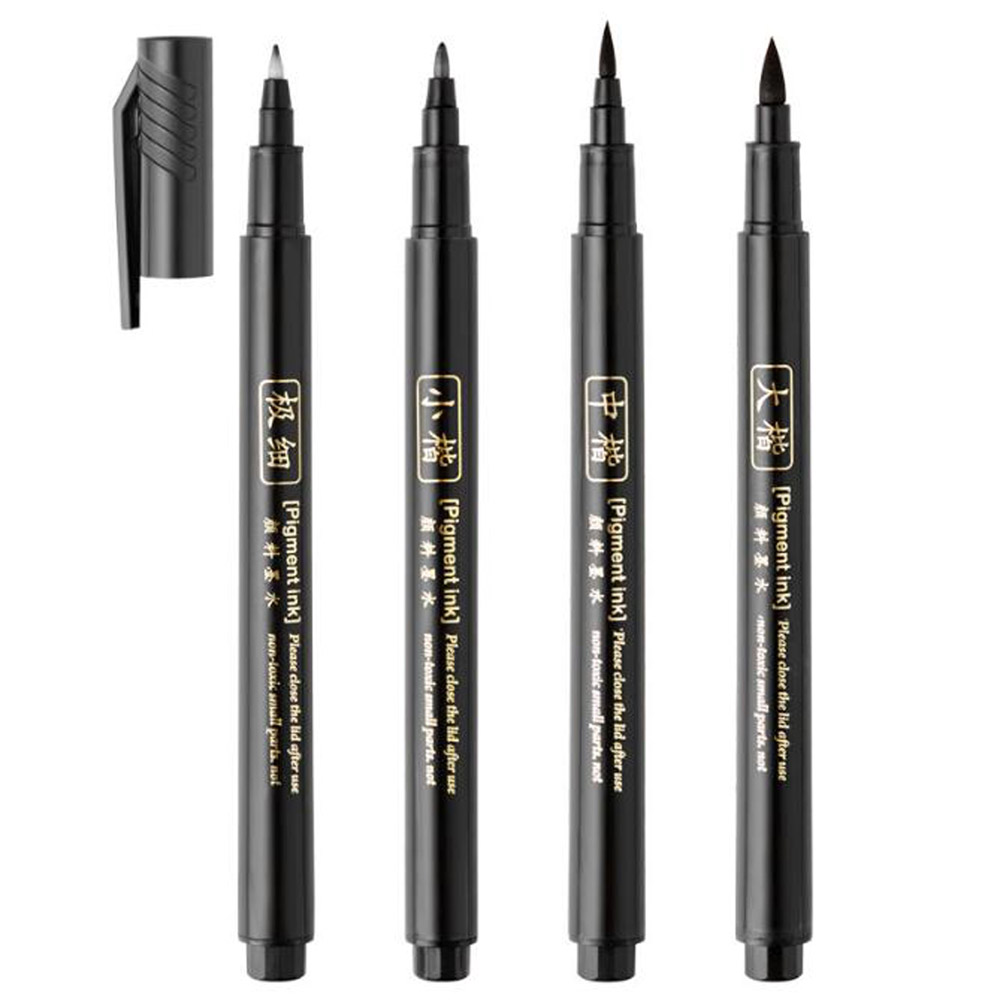 Photography Course - 4pc Brush Pen Calligraphy Pen Chinese