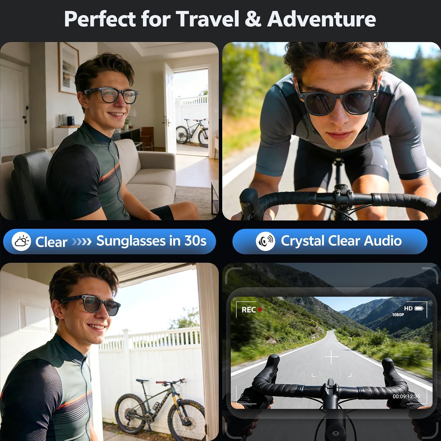 2026 4K 8MP Smart Glasses Men  - Photography Videography 评论和价格