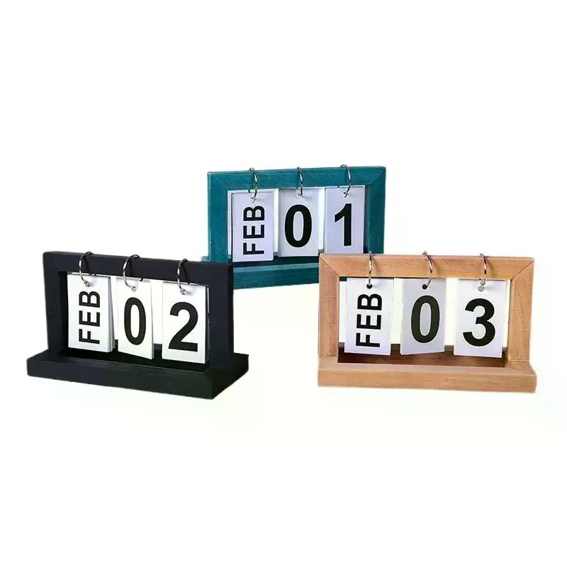 Perpetual Calendar Wooden Flip - Photography Date 评论和价格