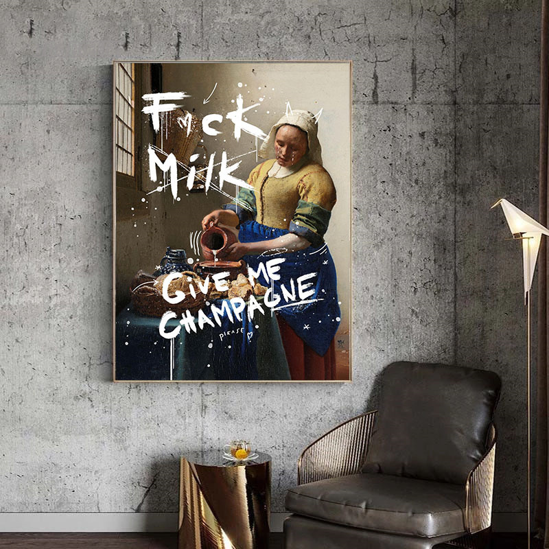 Famous Painting The Milkmaid F - Photography Duck 评论和价格