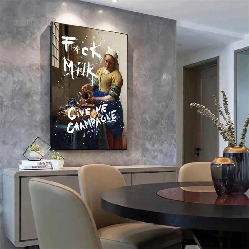 Famous Painting The Milkmaid F - Photography Duck 评论和价格