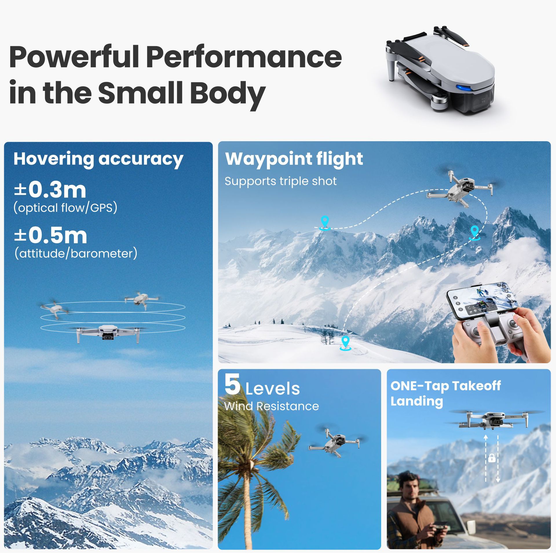 4K HD Aerial Drone, RC Quadcop - Photography High Key 评论和价格