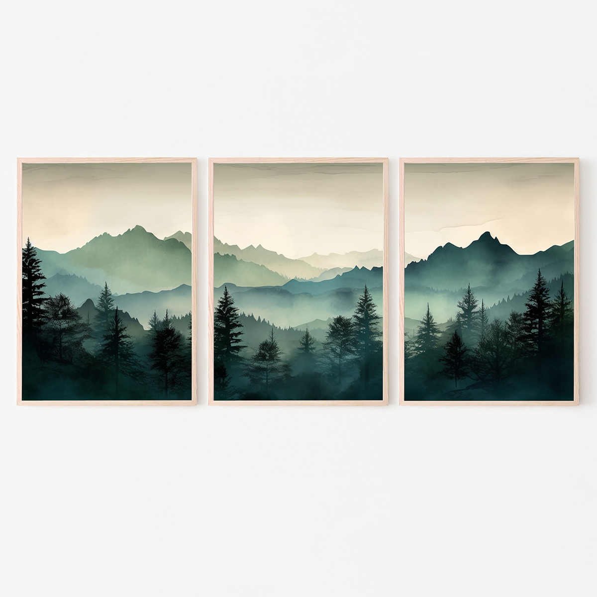 3pcs/set Abstract Sage Green M - Photography Course 评论和价格
