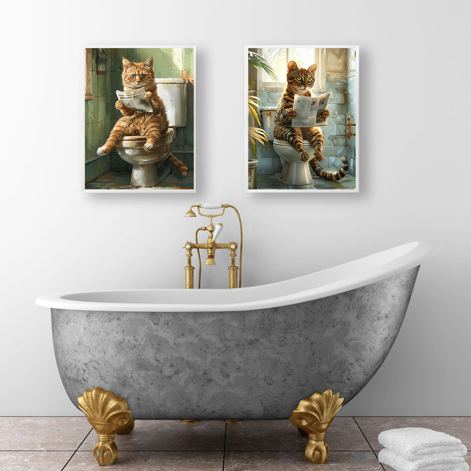Animal on The Toilet and Readi - Photography Duck 评论和价格
