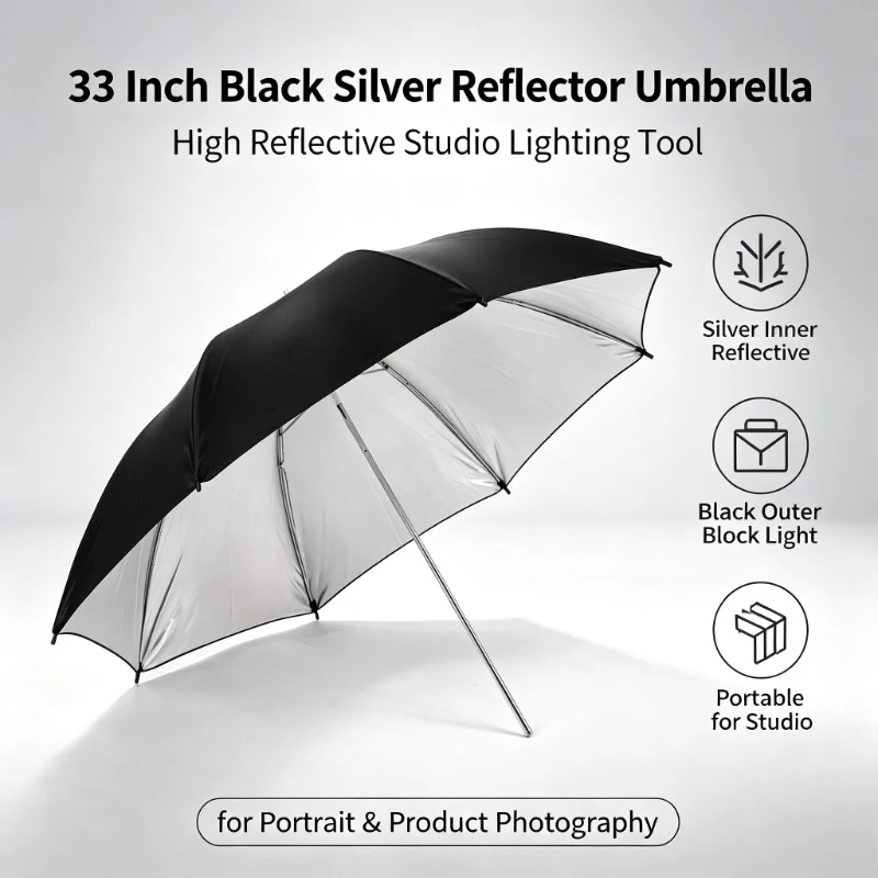 2026 Black Durable 33-inch Ref - Photography Umbrella Light 评论和价格