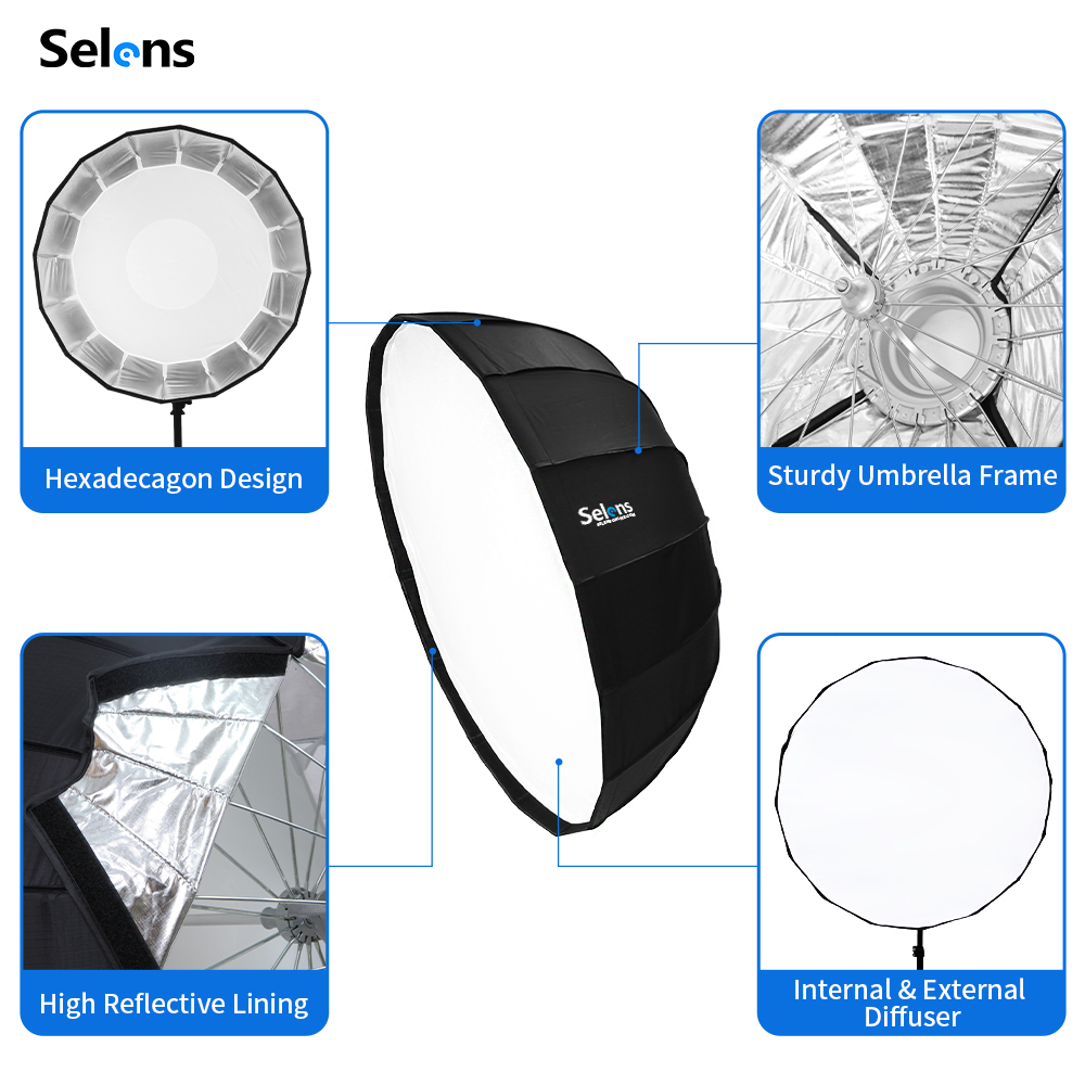 Selens 85cm Umbrella Radar Sof - Photography Umbrella Light 评论和价格