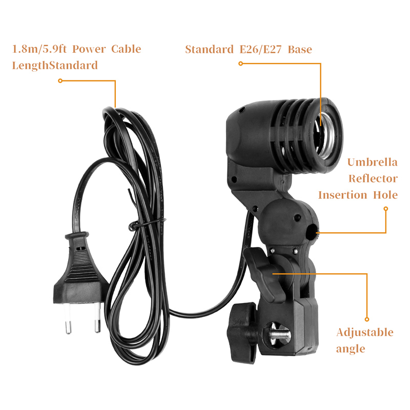 1.8m Cable Cord Light Bulb Sta - Photography Umbrella Light 评论和价格