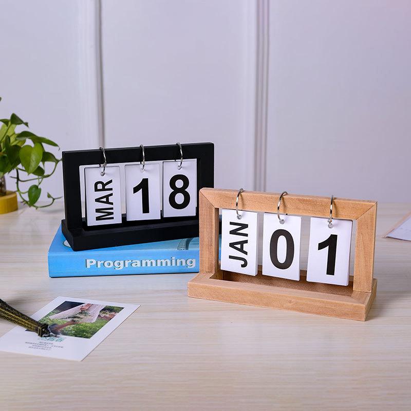 Wooden Perpetual Calendar Flip - Photography Date 评论和价格