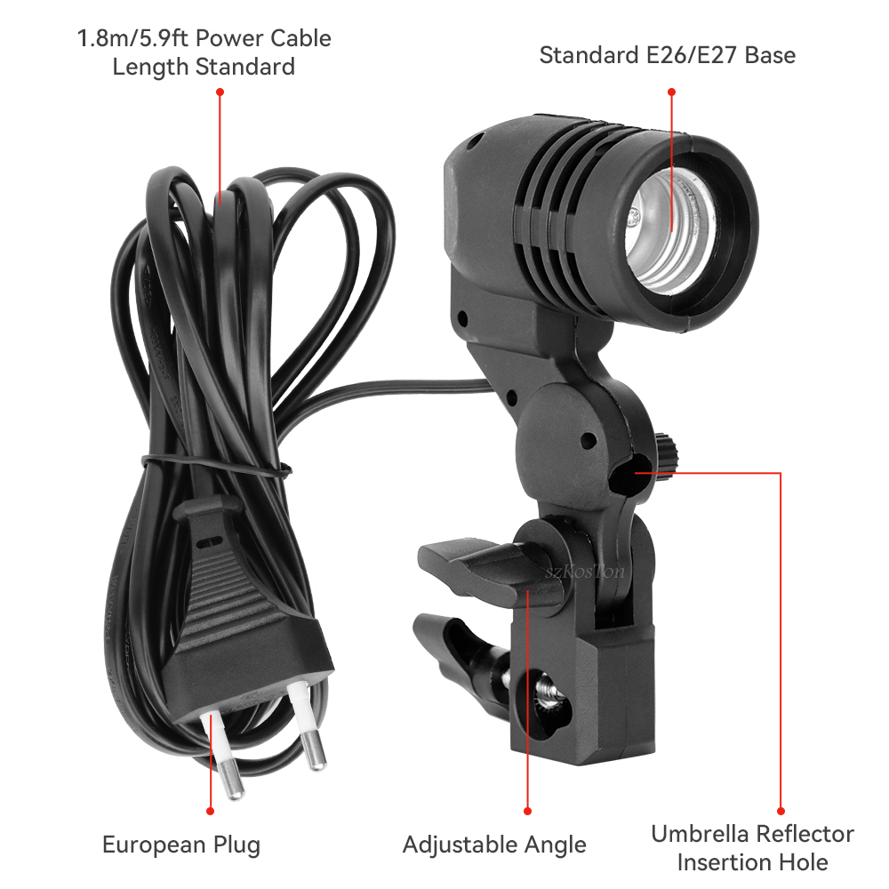 Single Head Bulb Holder E27 So - Photography Umbrella Light 评论和价格