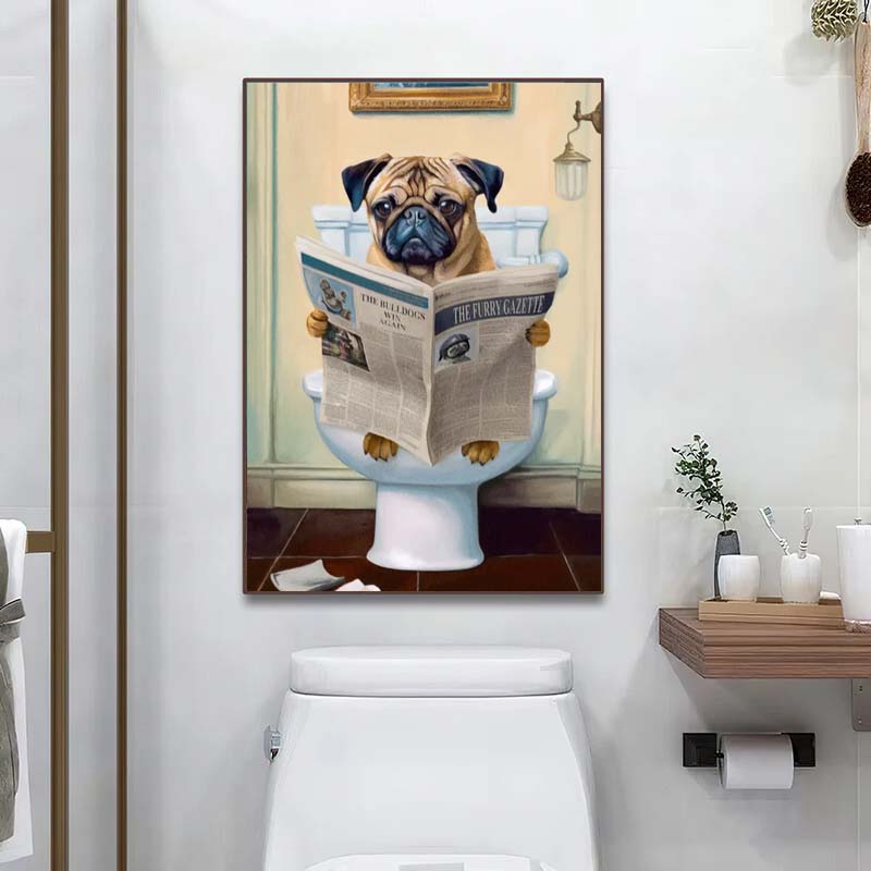 Bathroom Decor Colorful Animal - Photography Duck 评论和价格