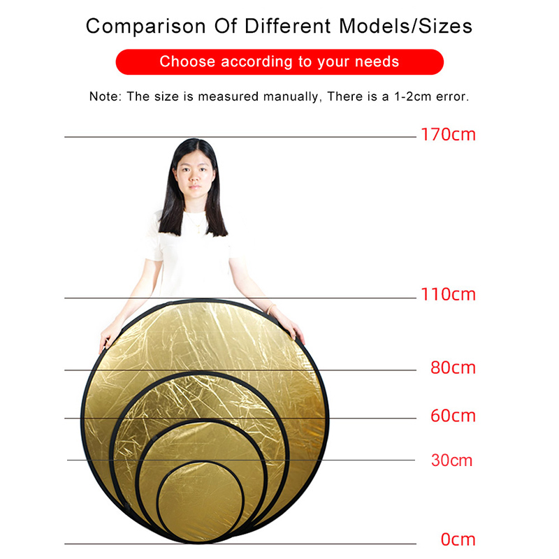 2in1 Round Portable Reflector  - Pop Up Flash Diffuser 评论和价格