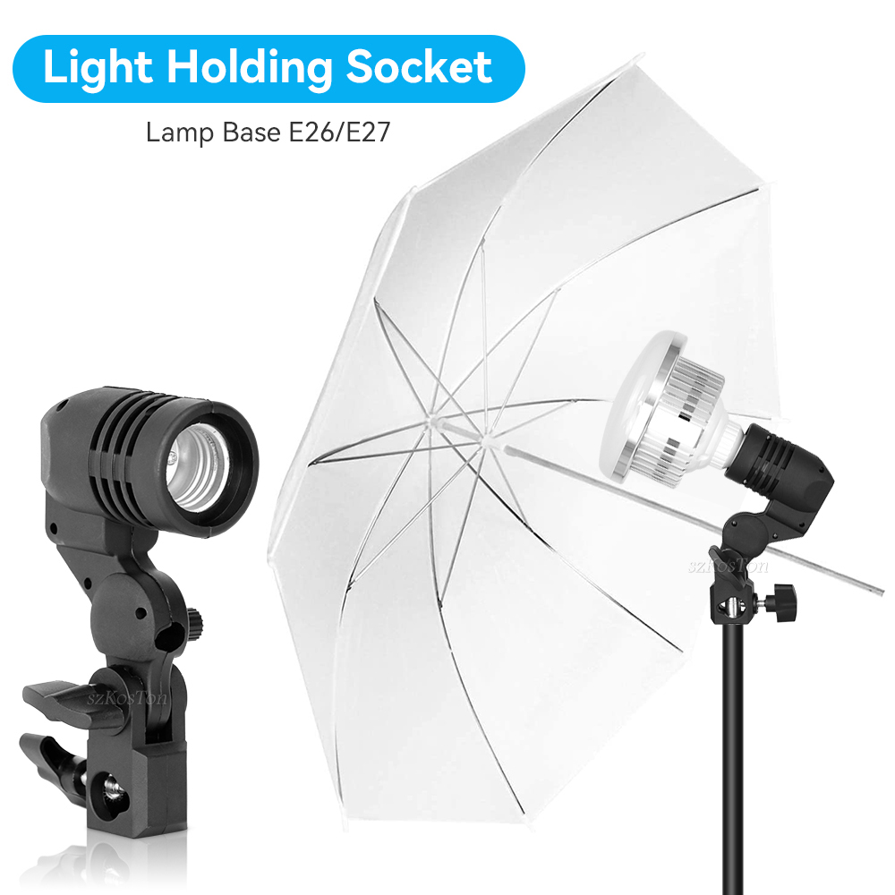 2PCS/1PC E27 Single Head Bulb  - Photography Umbrella Light 评论和价格