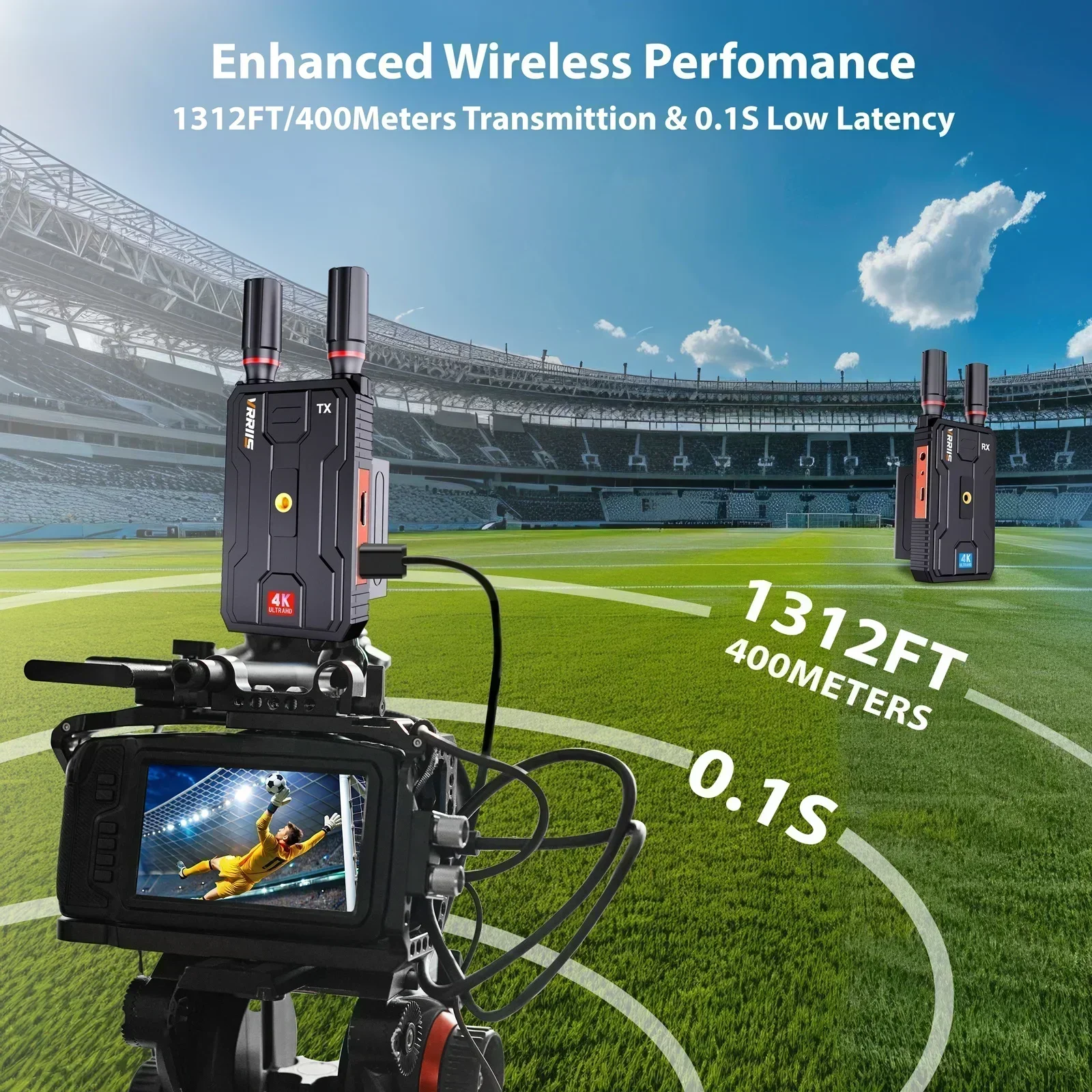 Vrriis WL097 PRO 4K Wireless A - Photography Videography 评论和价格