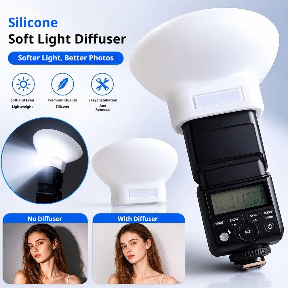 Silicone Flash Diffuser Cover  - Pop Up Flash Diffuser 评论和价格