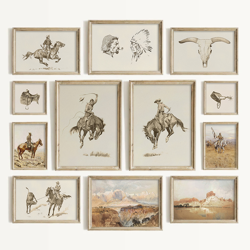 Southwestern Style Cowboy Wall - Photography Course 评论和价格