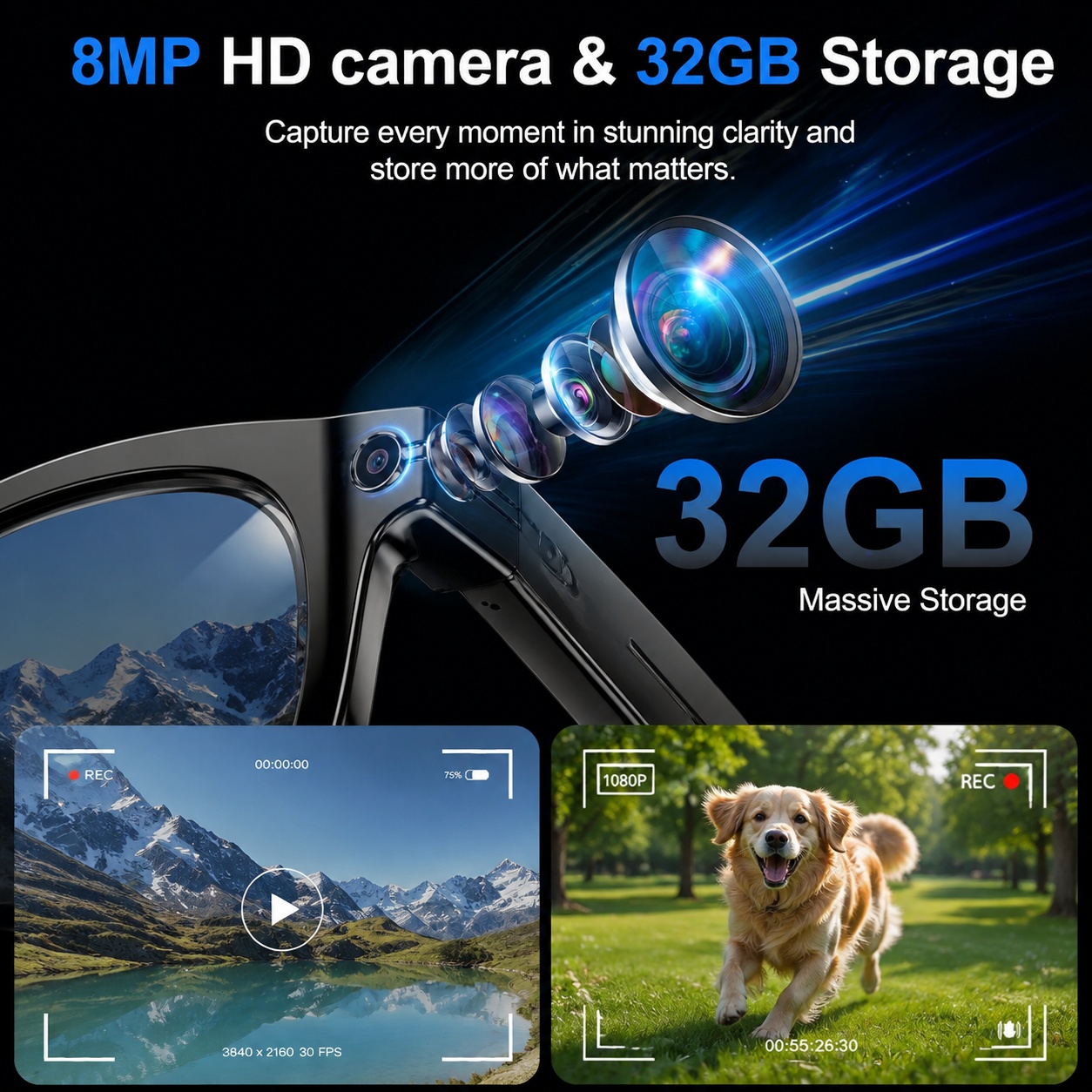 2026 AI Smart Glasses with 8MP - Photography Videography 评论和价格