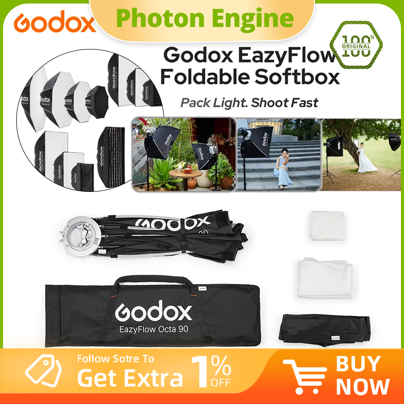 Godox EazyFlow series Foldable - Pop Up Flash Diffuser 评论和价格