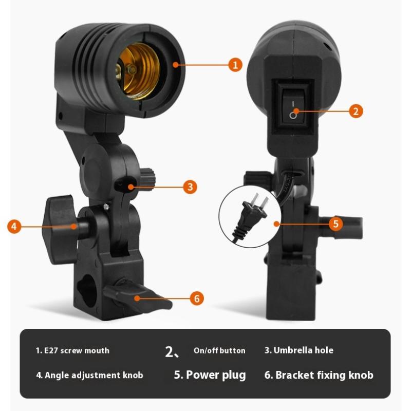 1.8M Cable Cord E27 Socket Sof - Photography Umbrella Light 评论和价格